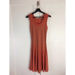 Nic + Zoe Striped Knit Fit & Flare Dress Sm